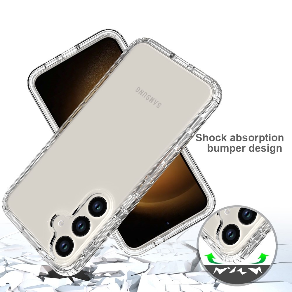 Funda con cobertura total Samsung Galaxy S24 Plus transparente