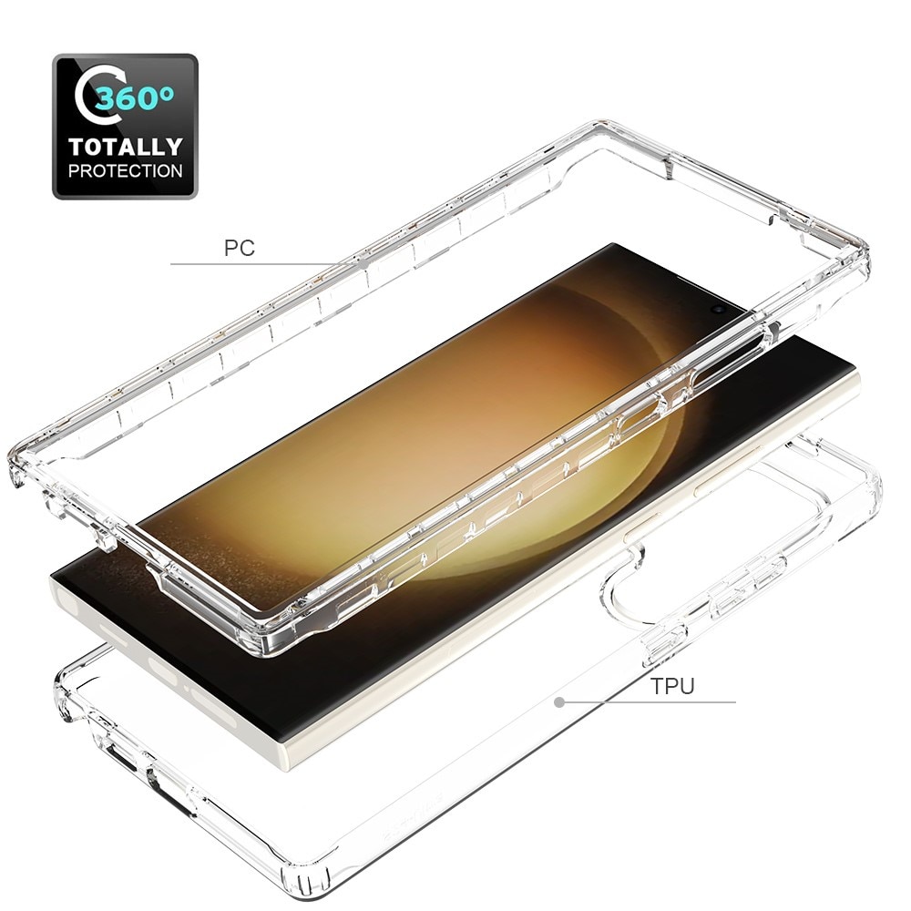 Funda con cobertura total Samsung Galaxy S24 Ultra Transparente