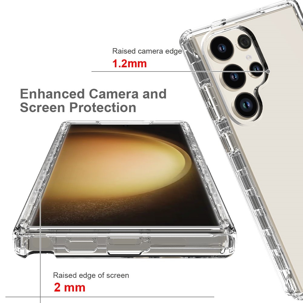 Funda con cobertura total Samsung Galaxy S24 Ultra transparente