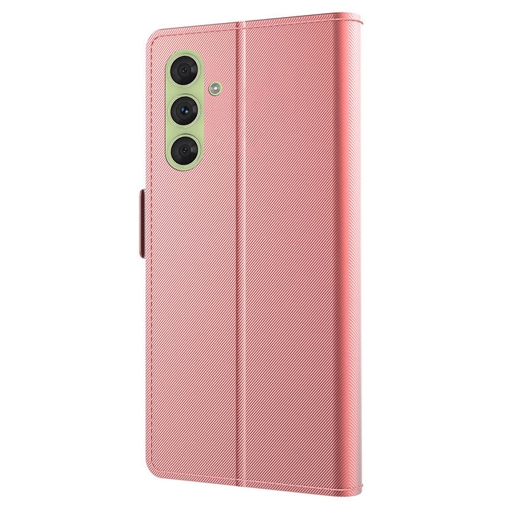 Funda con solapa Espejo Samsung Galaxy S24 Plus oro rosado