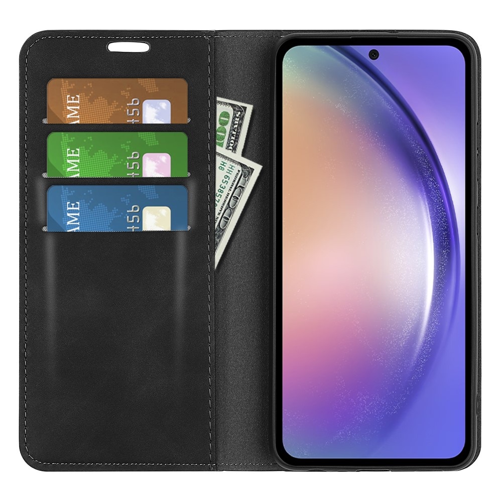 Funda delgada cartera Samsung Galaxy A55 Negro