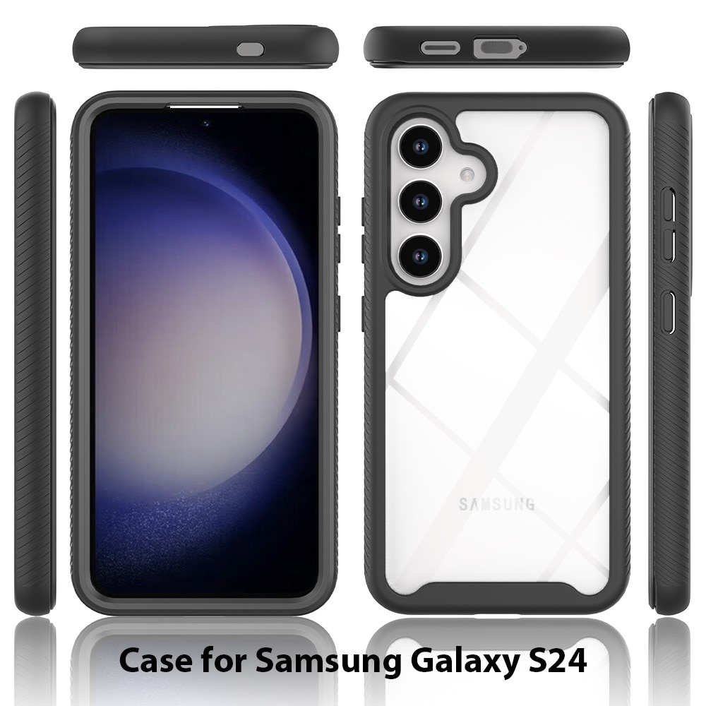 Funda con cobertura total Samsung Galaxy S24 negro