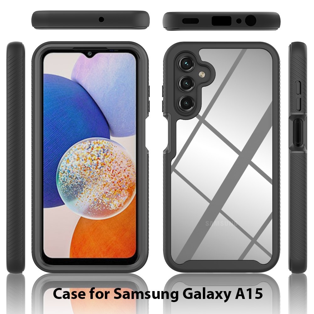 Funda con cobertura total Samsung Galaxy A15 negro