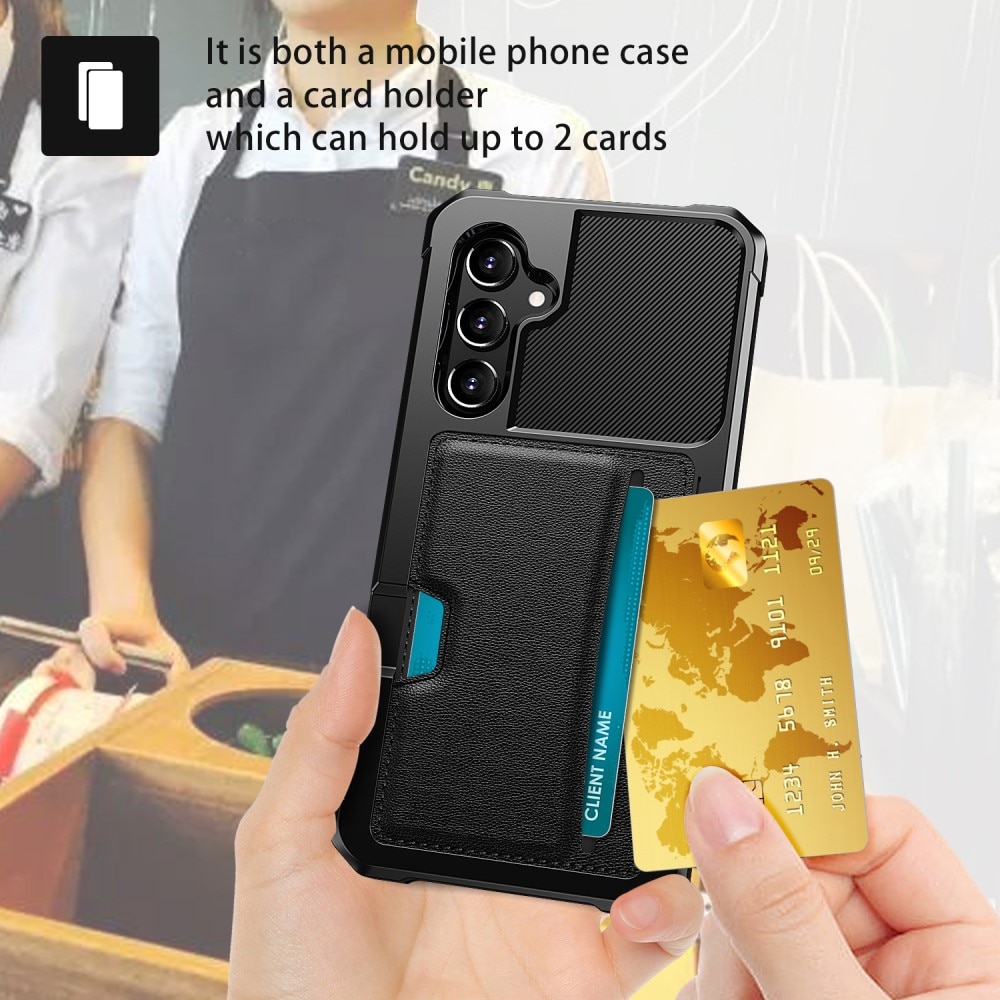 Funda Tough Card Case Samsung Galaxy S24 Plus negro