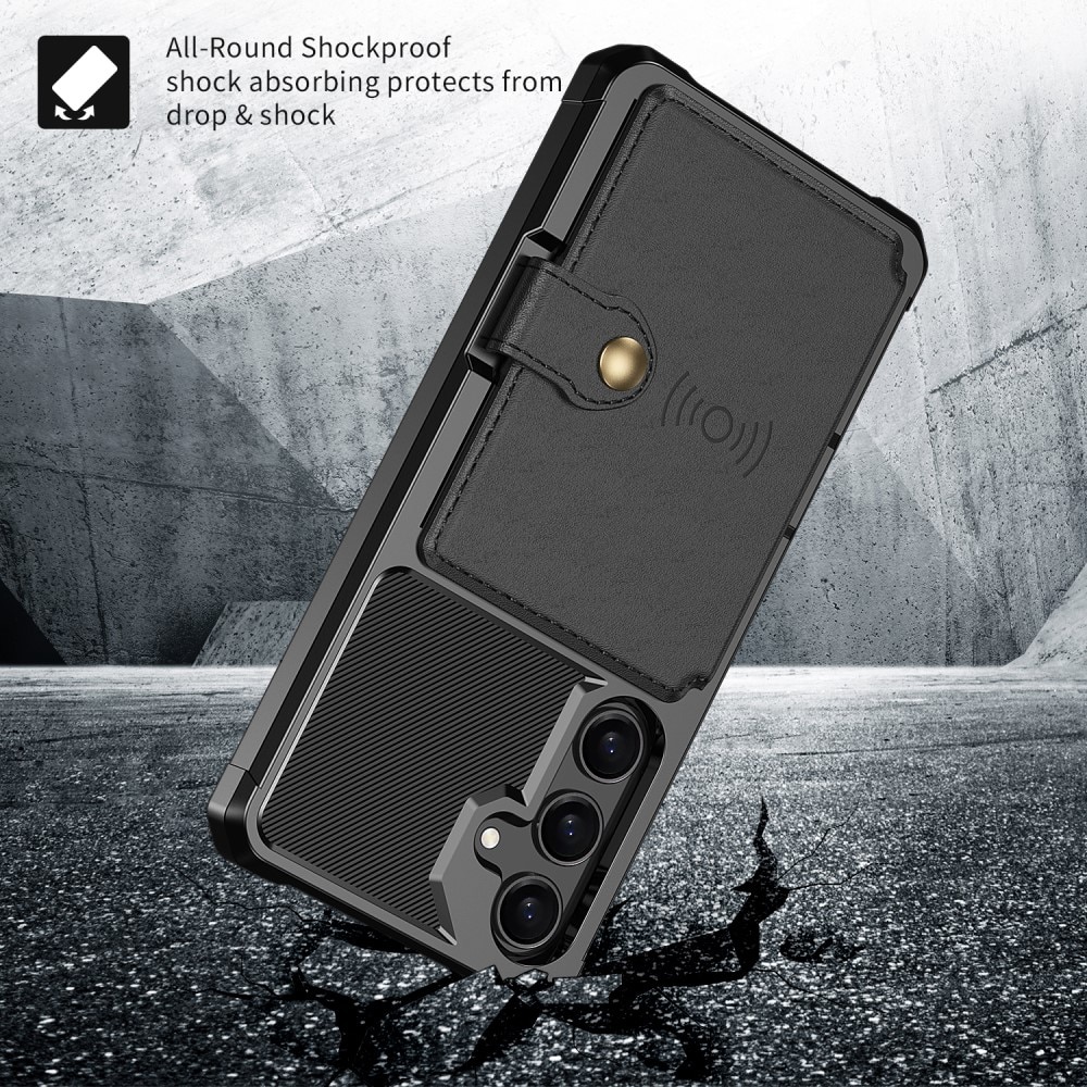 Funda con tarjetero Tough Multi-slot Samsung Galaxy S24 negro