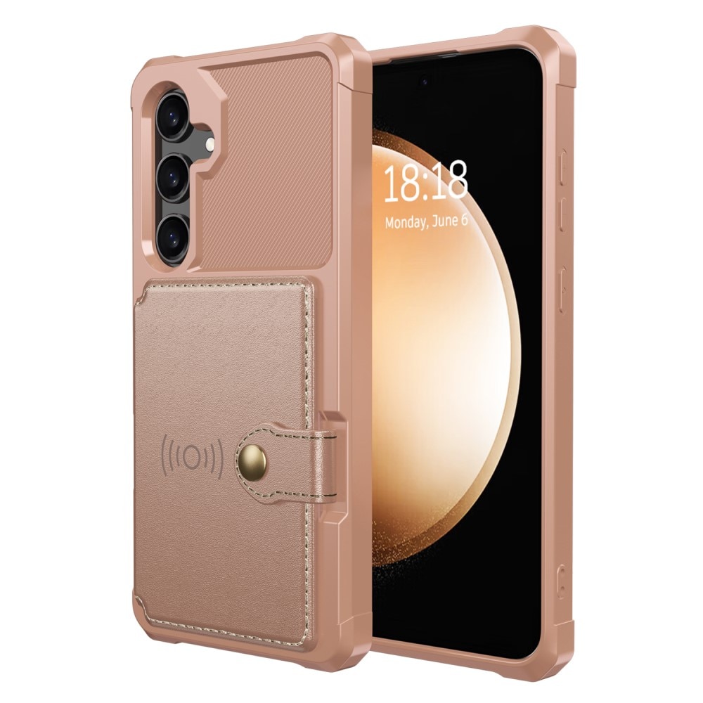 Funda con tarjetero Tough Multi-slot Samsung Galaxy S24 Rosa