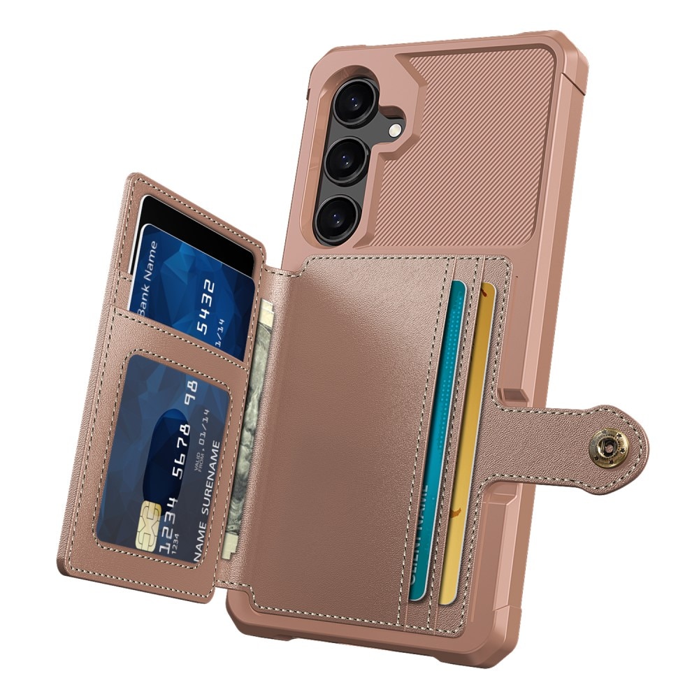 Funda con tarjetero Tough Multi-slot Samsung Galaxy S24 Rosa
