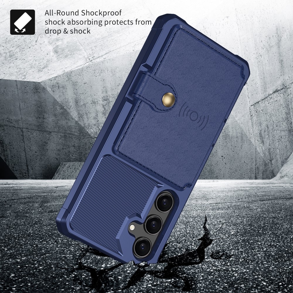 Funda con tarjetero Tough Multi-slot Samsung Galaxy S24 azul