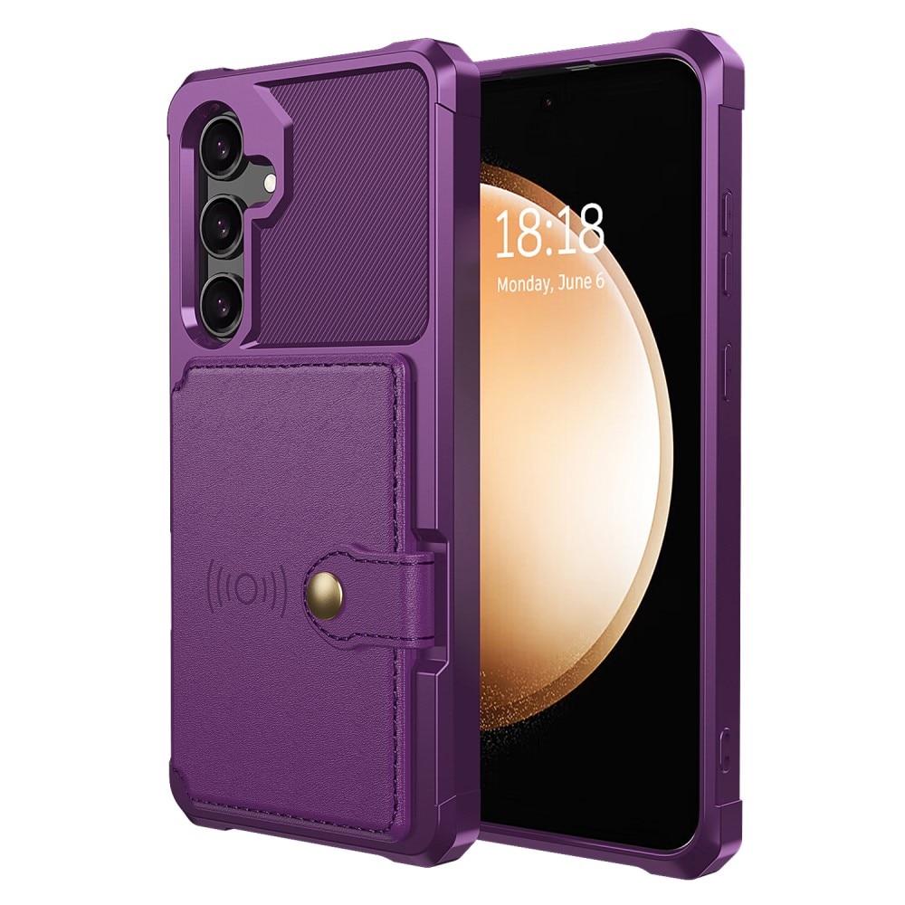 Funda con tarjetero Tough Multi-slot Samsung Galaxy S24 violeta