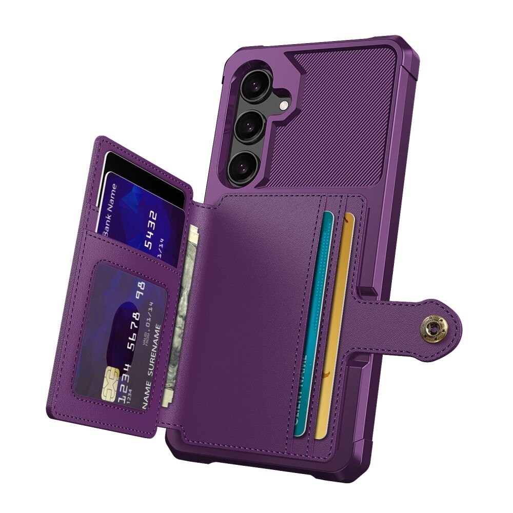 Funda con tarjetero Tough Multi-slot Samsung Galaxy S24 Púrpura