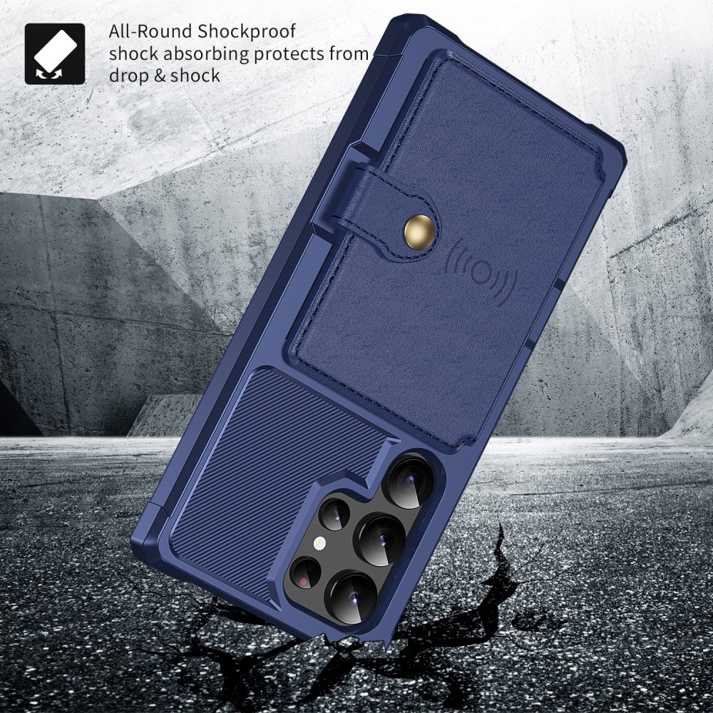 Funda con tarjetero Tough Multi-slot Samsung Galaxy S24 Ultra Azul