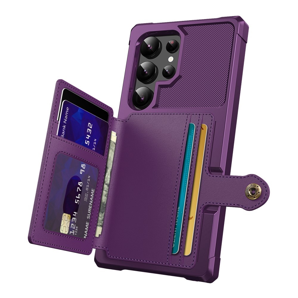 Funda con tarjetero Tough Multi-slot Samsung Galaxy S24 Ultra violeta