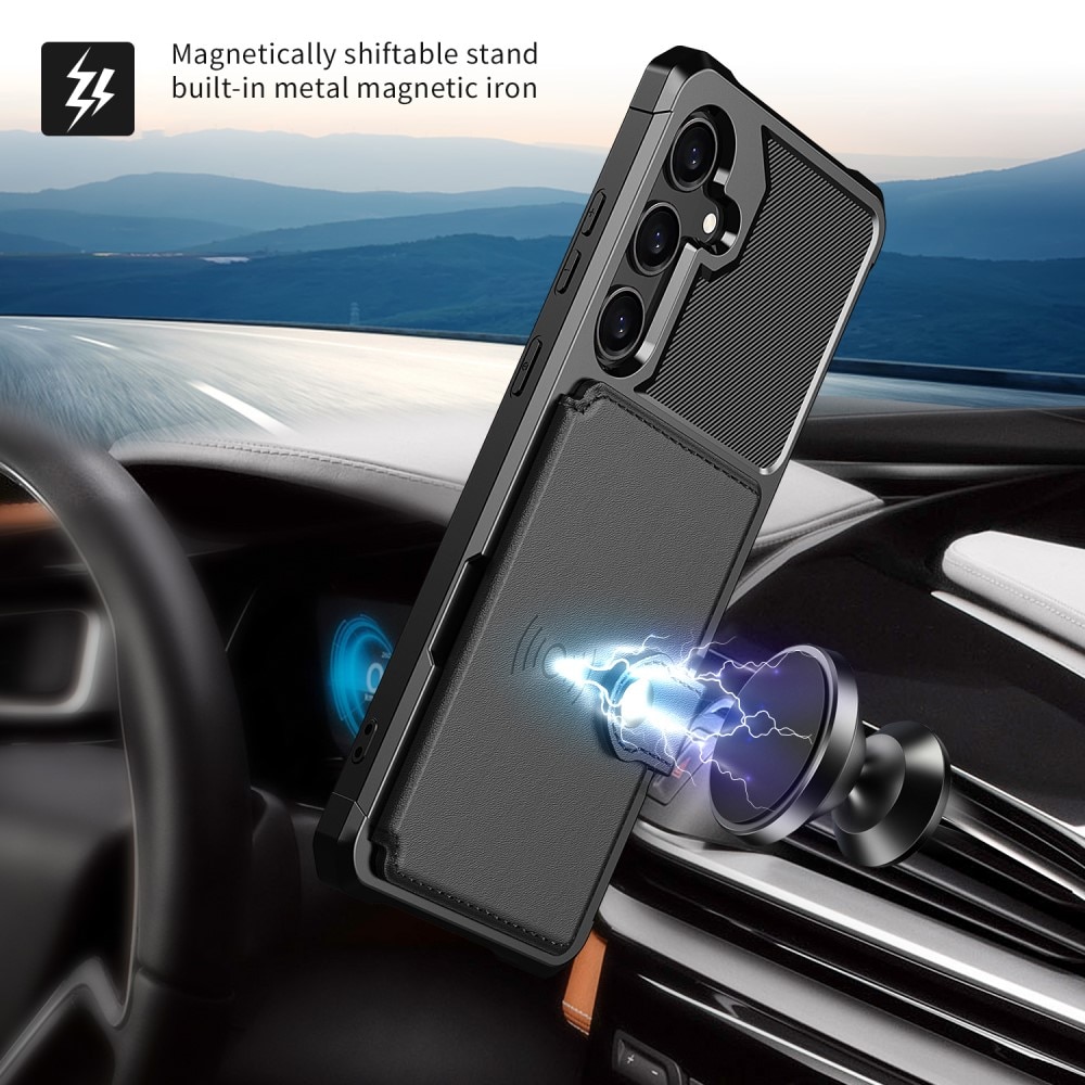 Funda con tarjetero Tough Multi-slot Samsung Galaxy S24 Plus Negro