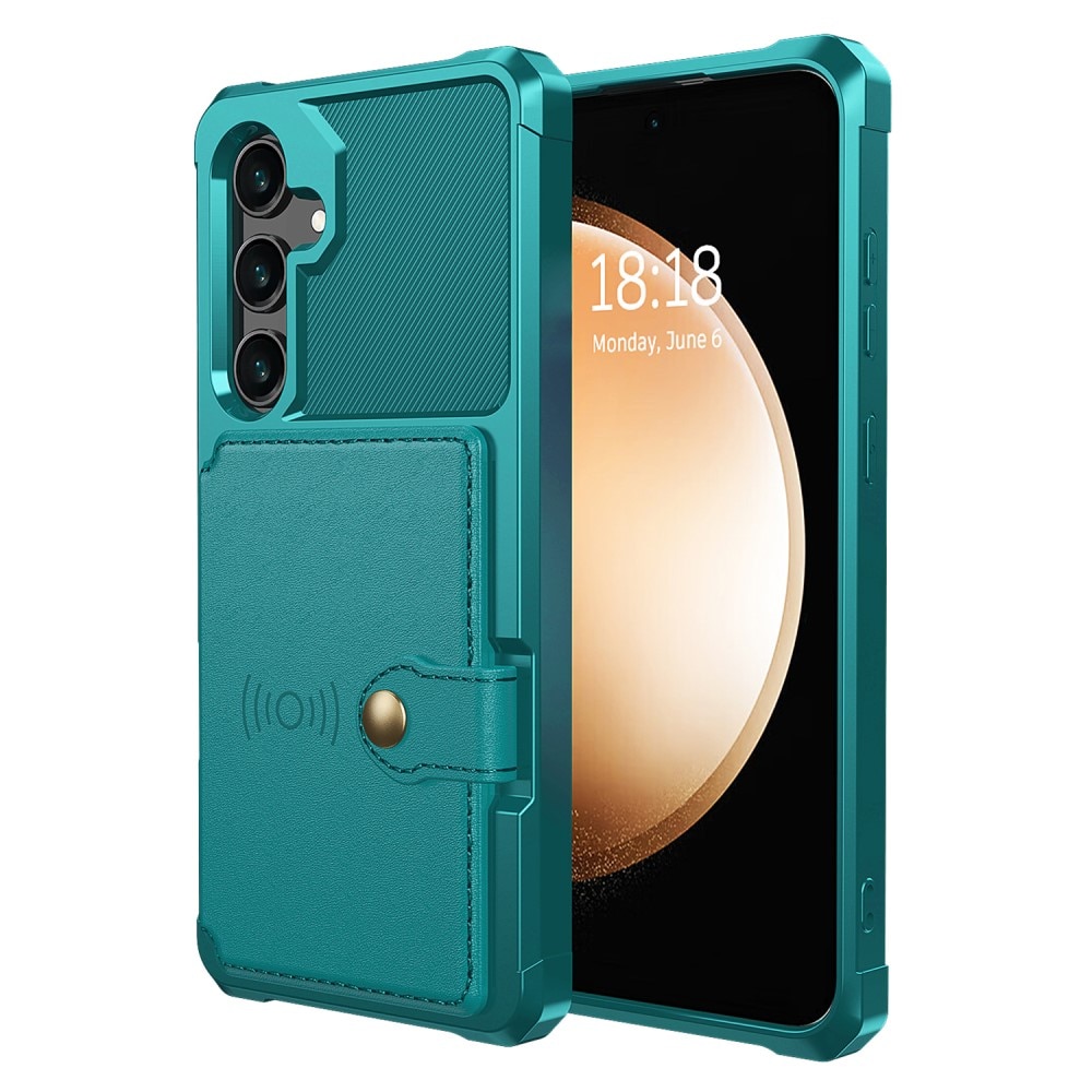 Funda con tarjetero Tough Multi-slot Samsung Galaxy S24 Plus Verde