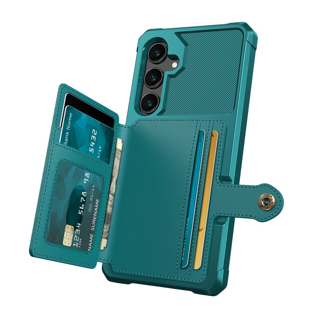 Funda con tarjetero Tough Multi-slot Samsung Galaxy S24 Plus verde