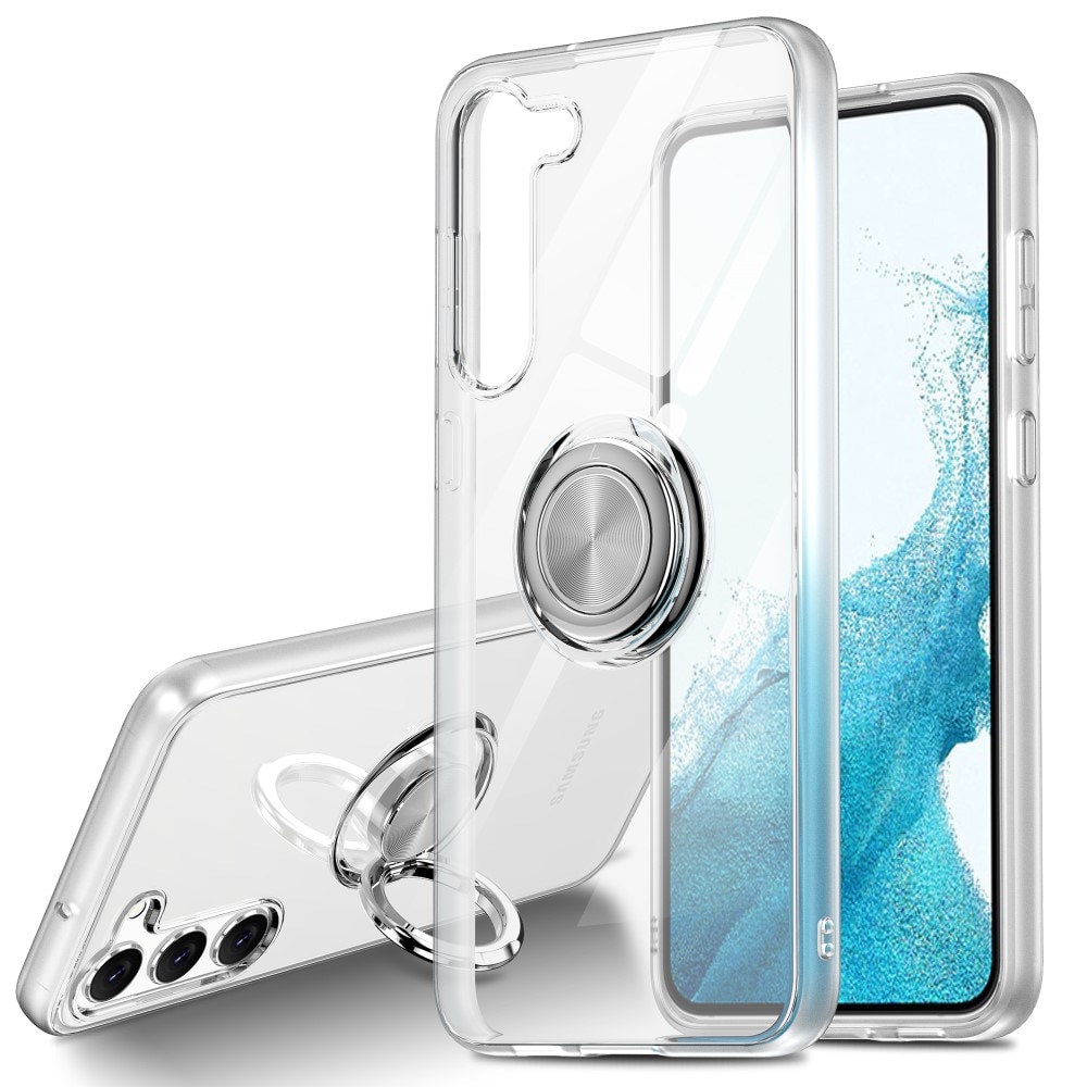 Funda Finger Ring Kickstand Samsung Galaxy S24 Plus transparente