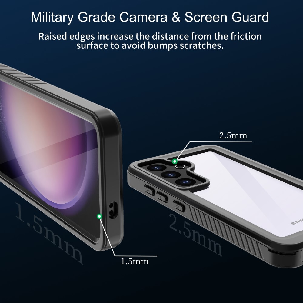 Funda Híbrida Impermeable Samsung Galaxy S24 transparente