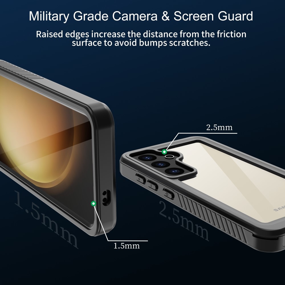 Funda Híbrida Impermeable Samsung Galaxy S24 Plus transparente