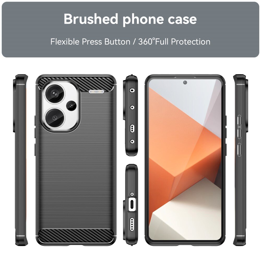 Funda TPU Brushed Xiaomi Redmi Note 13 Pro Plus Black