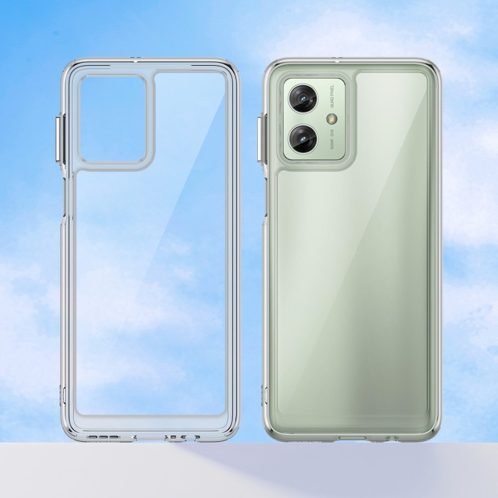 Funda Híbrida Crystal Hybrid Motorola Moto G54 transparente