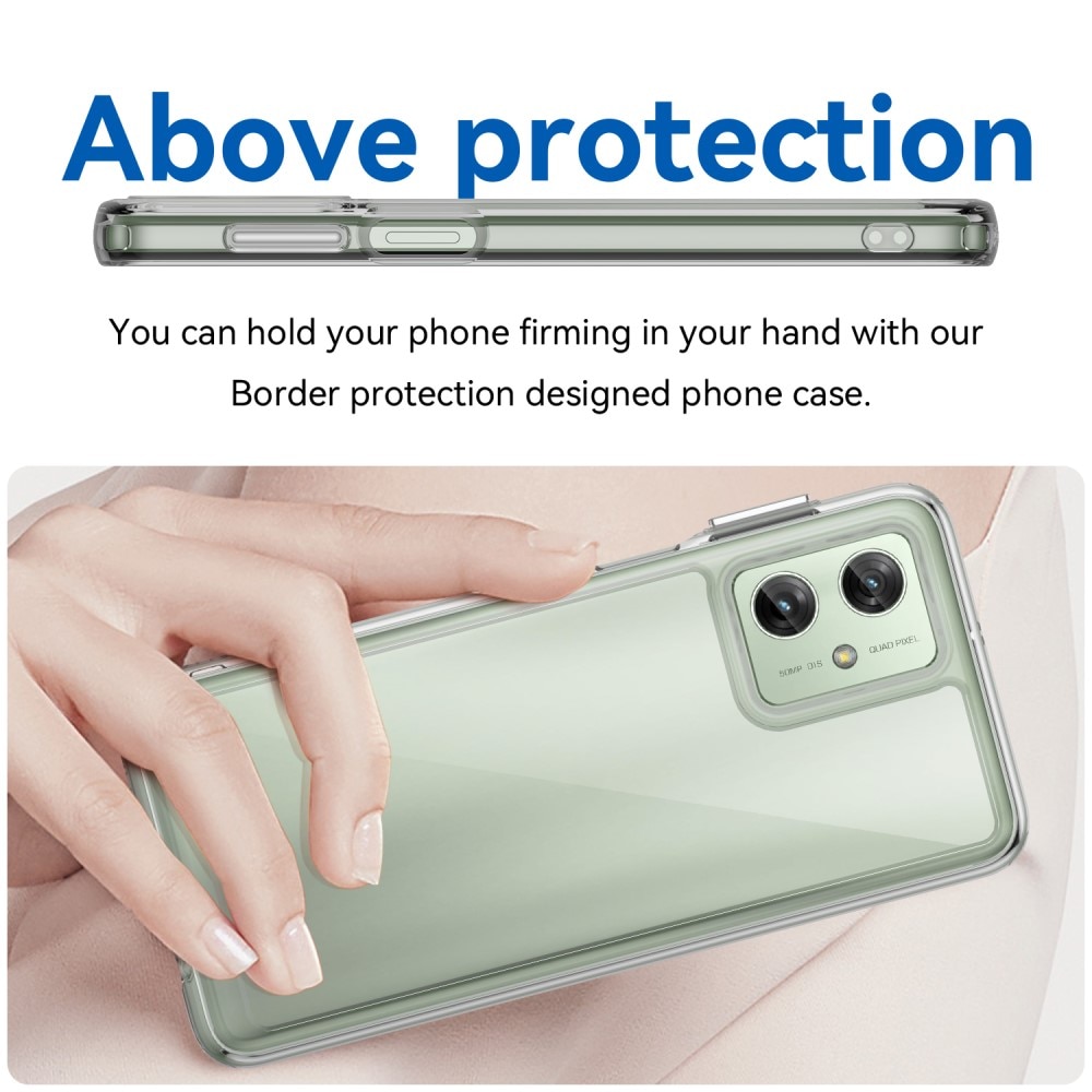 Funda Híbrida Crystal Hybrid Motorola Moto G54 transparente