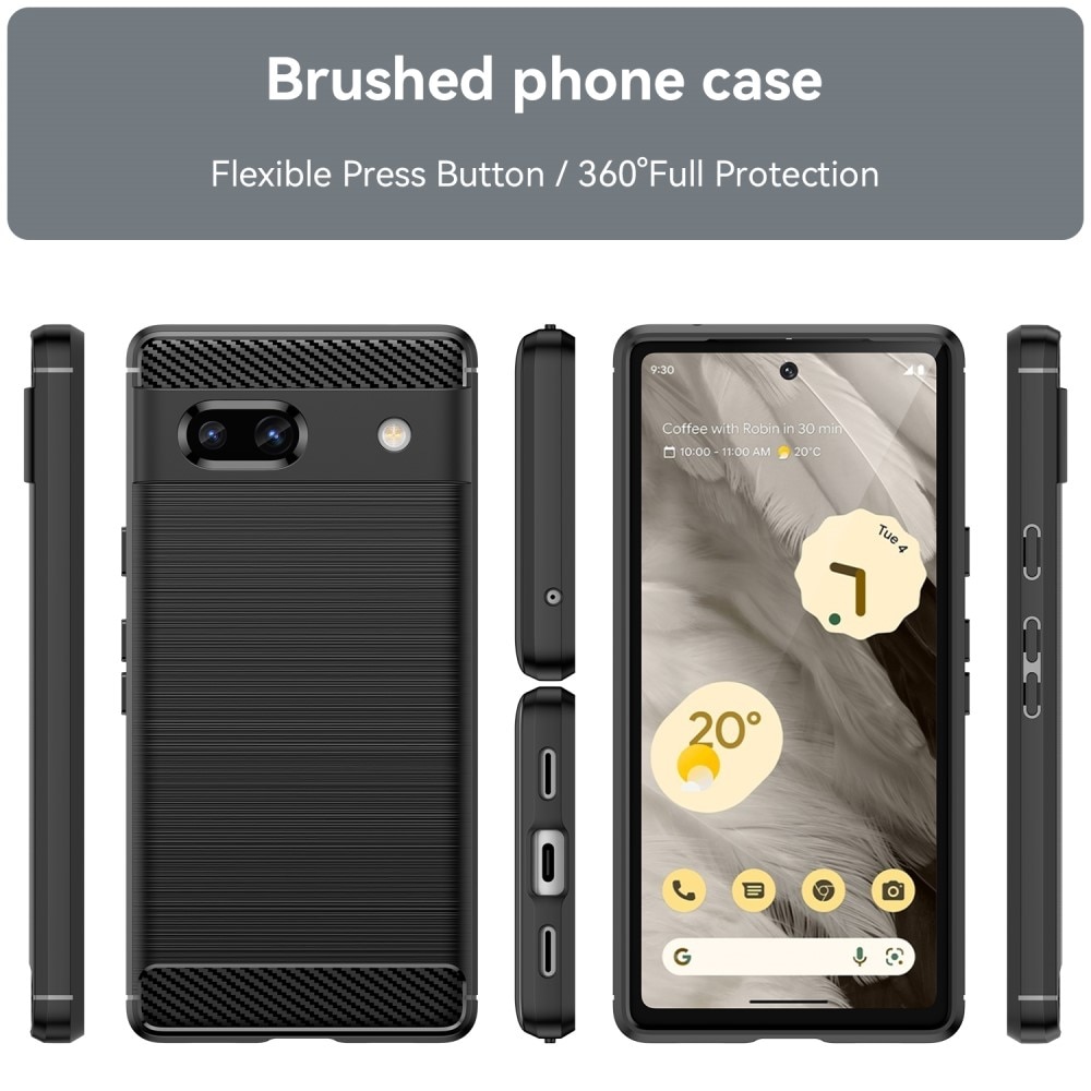 Funda TPU Brushed Google Pixel 7a Black