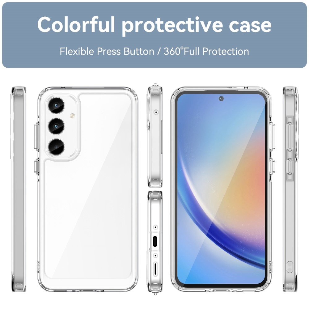 Funda Híbrida Crystal Hybrid Samsung Galaxy A35 transparente