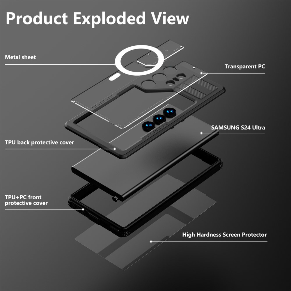 REDPEPPER Funda Híbrida Impermeable MagSafe Samsung Galaxy S24 Ultra  transparente - Comprar online