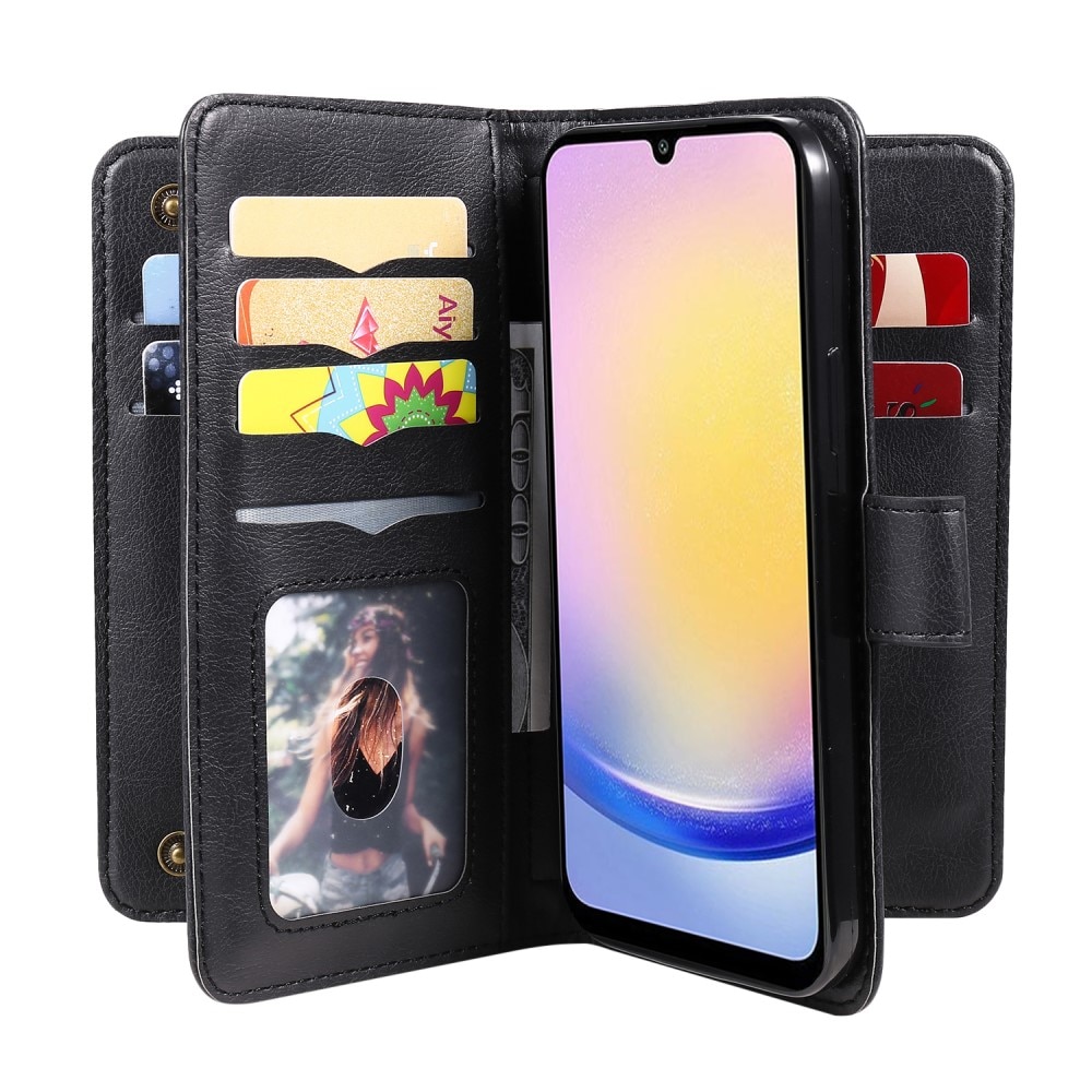 Funda cartera Multi-slot Samsung Galaxy A25, negro