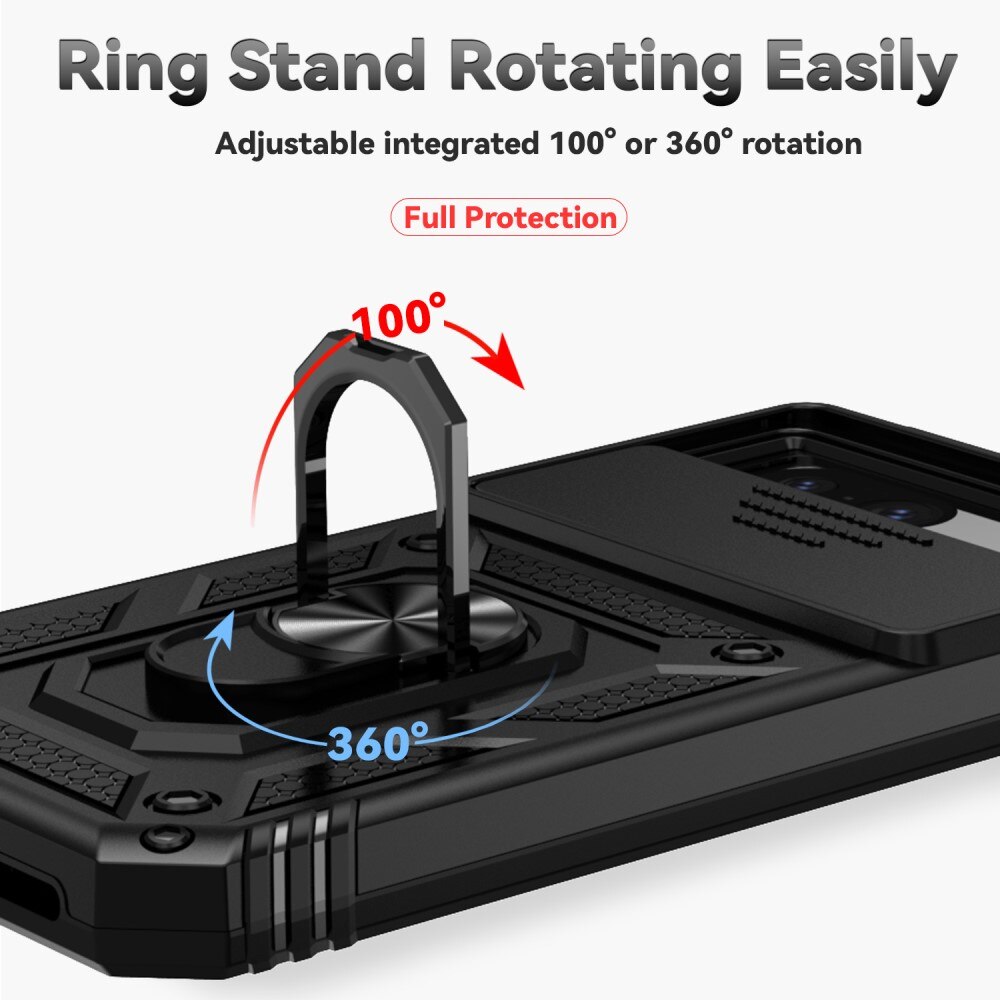 Funda híbrida Ring y Protector Cámara Google Pixel 8a Negro