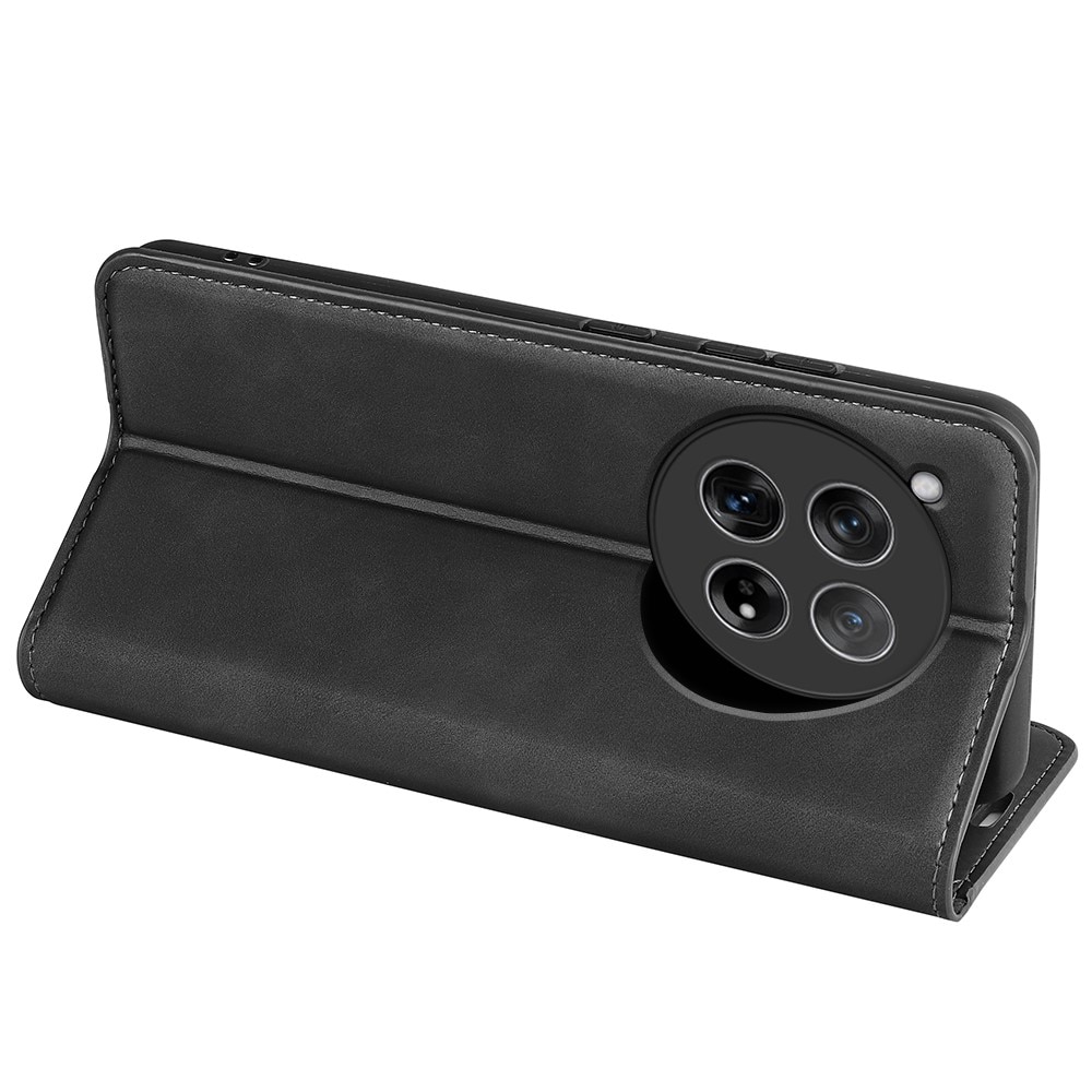 Funda delgada cartera  OnePlus 12 Negro