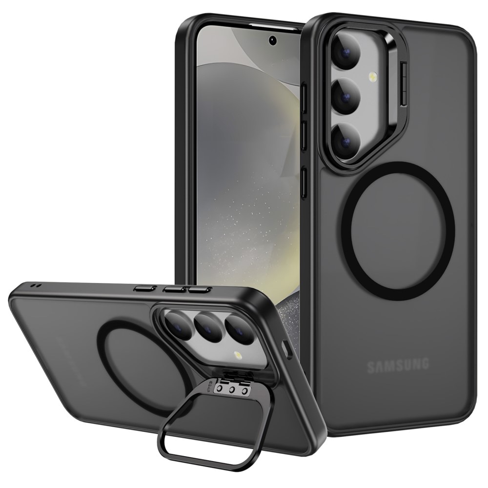 Funda híbrida Kickstand MagSafe para Samsung Galaxy S24 Ultra, negro