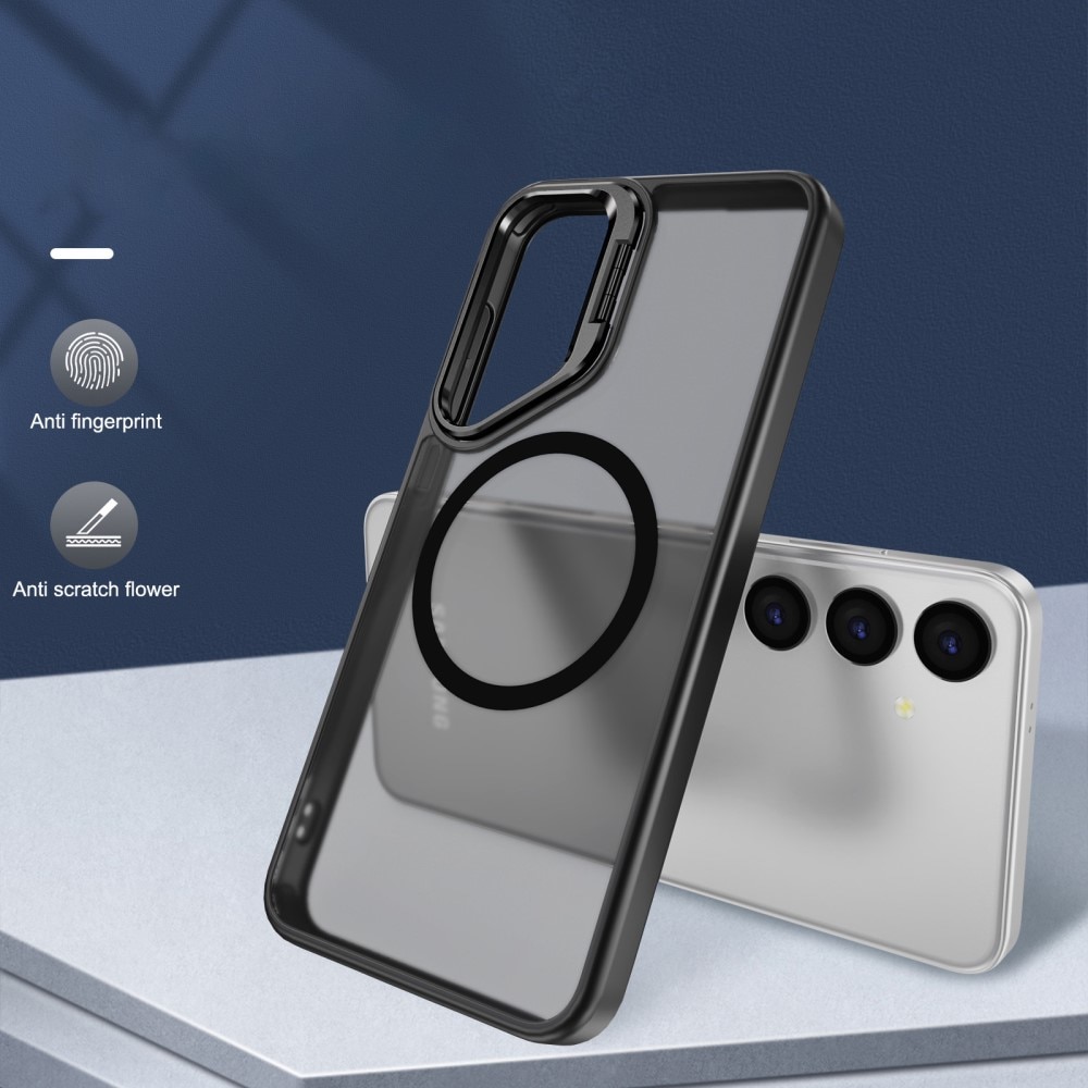 Funda híbrida Kickstand MagSafe para Samsung Galaxy S24 Ultra, negro