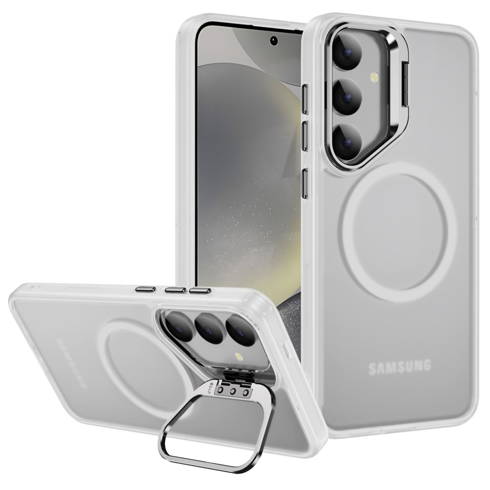 Funda híbrida Kickstand MagSafe Samsung Galaxy S24 Ultra, transparente