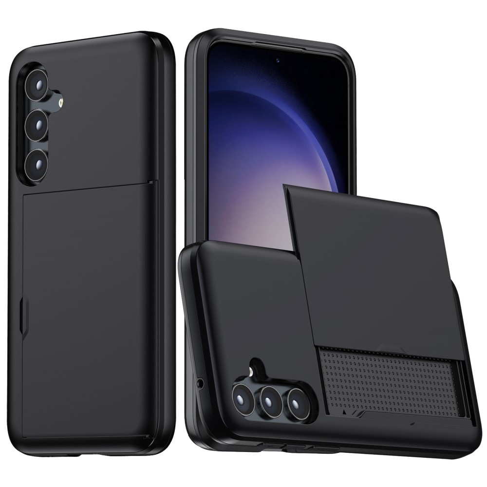 Funda con ranura para tarjetas Samsung Galaxy A55 Negro