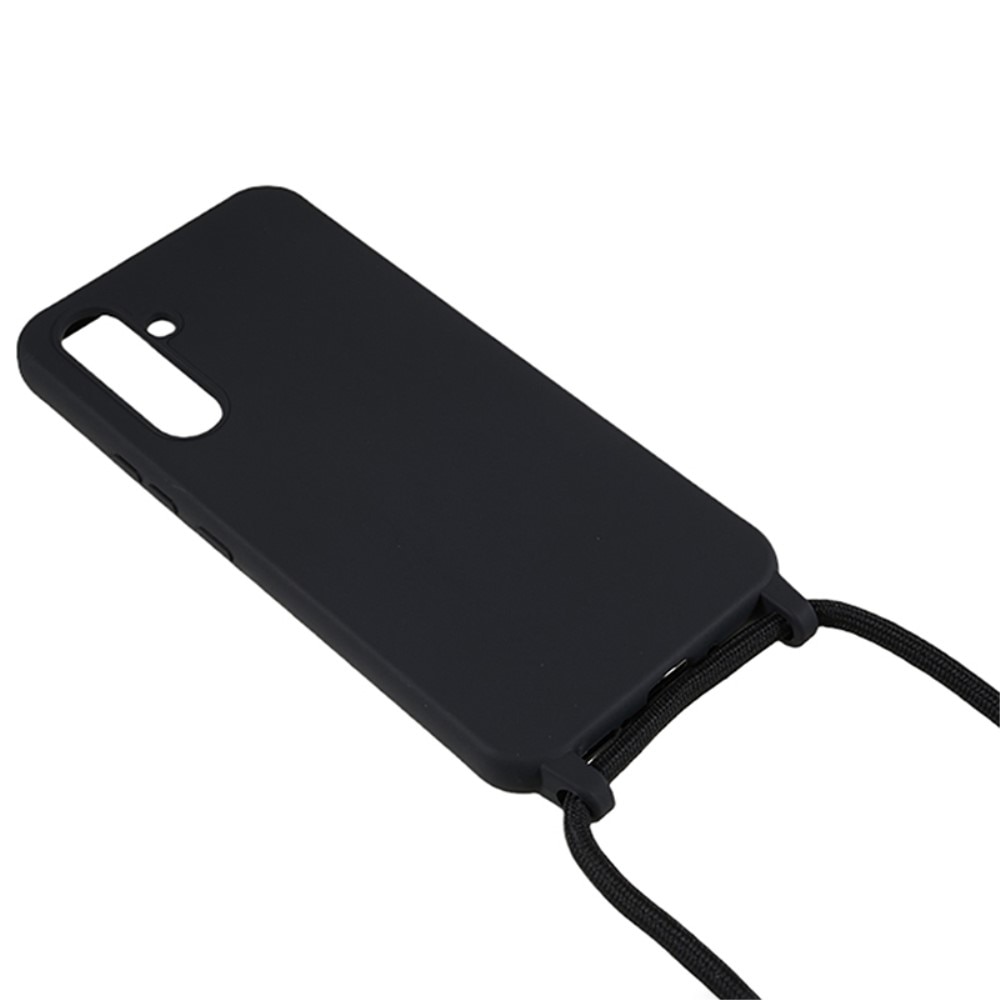 Funda con correa colgante Samsung Galaxy A55 negro