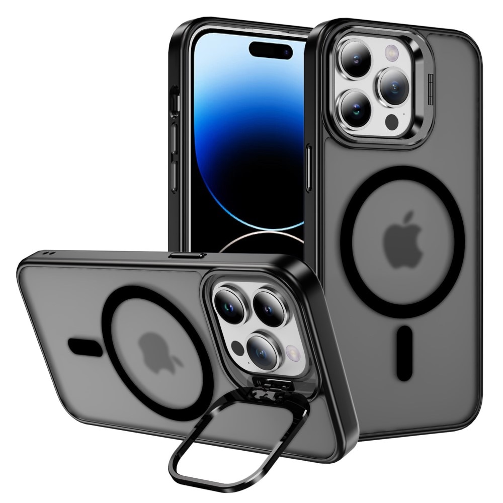 Funda híbrida Kickstand MagSafe iPhone 14 Pro negro