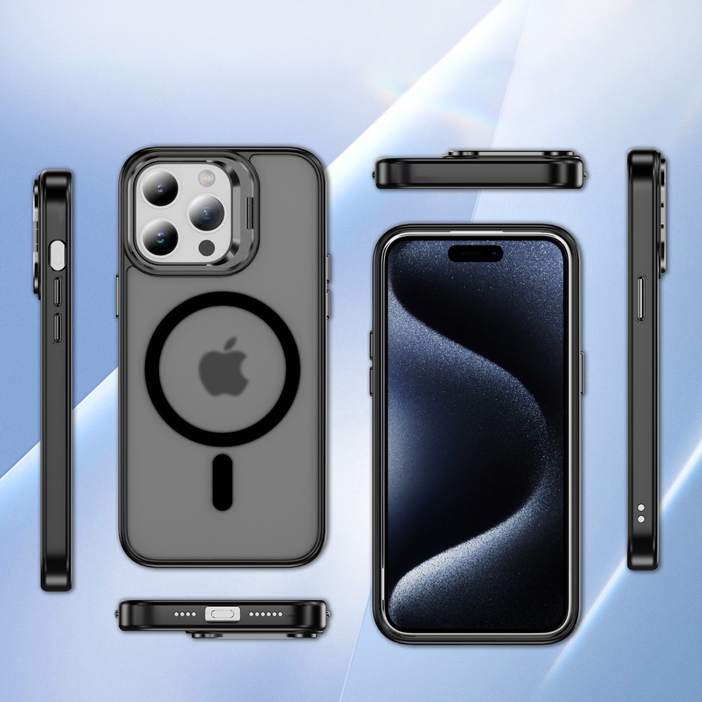 Funda híbrida Kickstand MagSafe iPhone 14 Pro negro