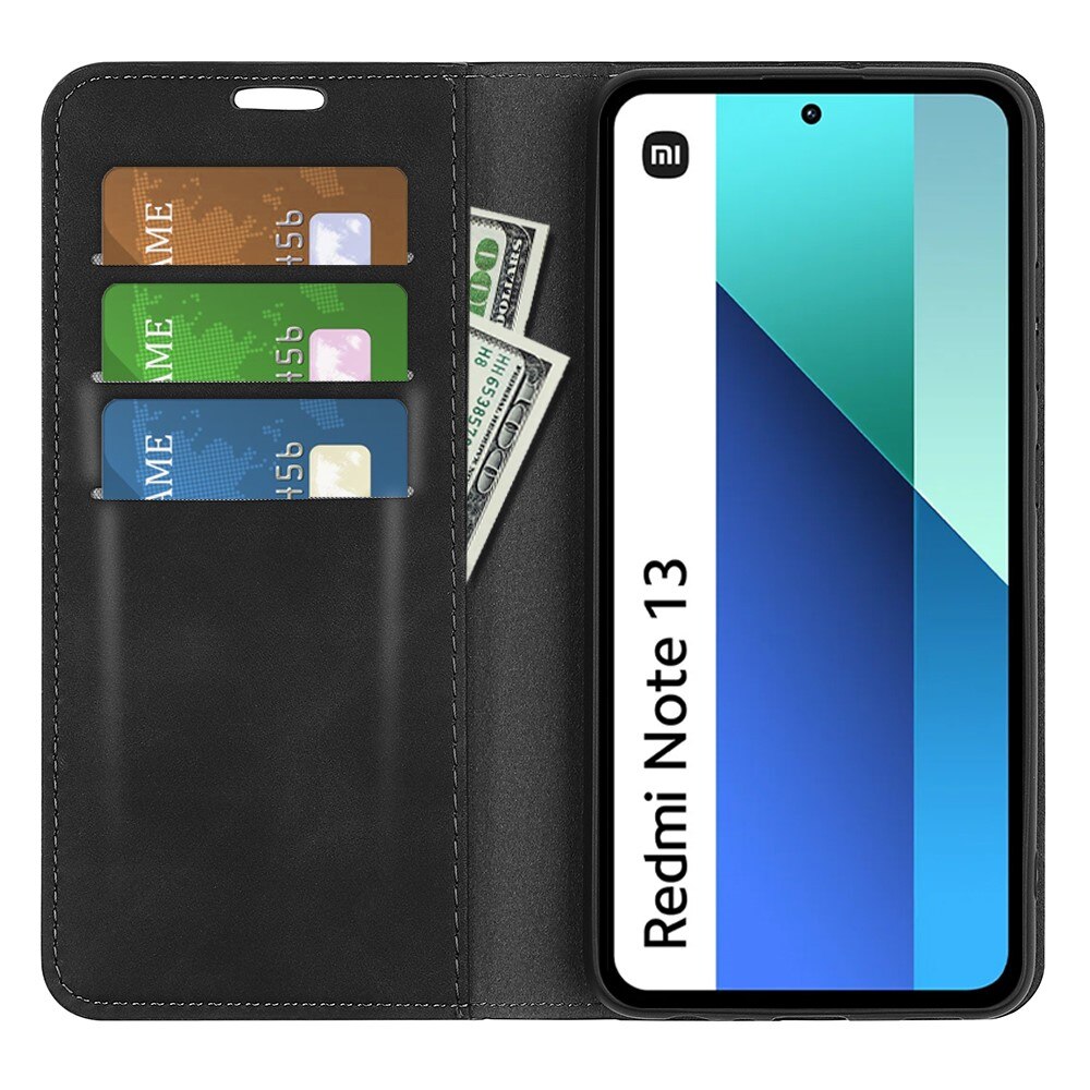 Funda delgada cartera Xiaomi Redmi Note 13 4G Negro