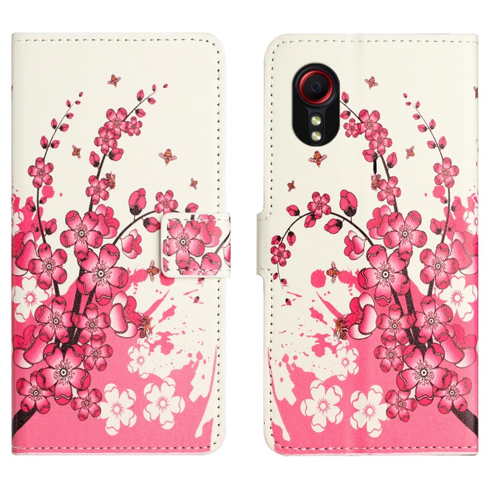 Cartera Samsung Galaxy Xcover 7 flores de cerezo