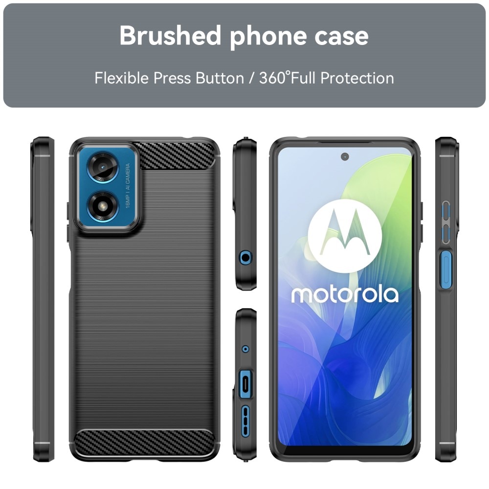 Funda TPU Brushed Motorola Moto G04 Black
