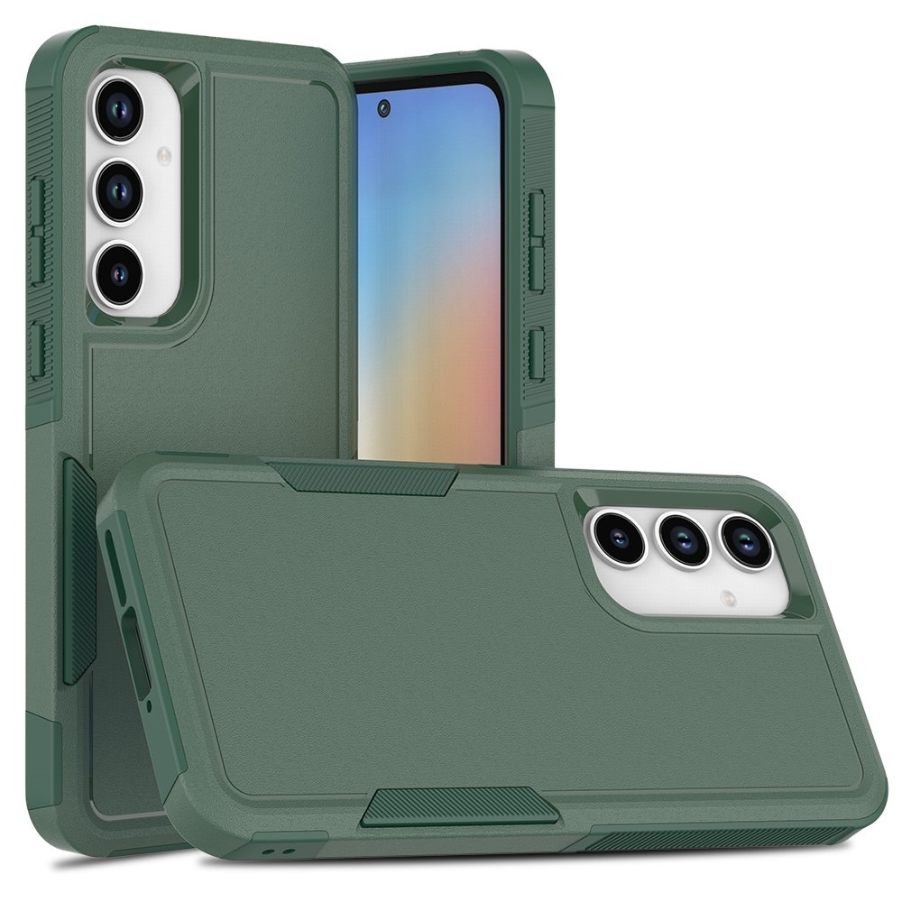 Funda híbrida Off-road Samsung Galaxy A55, verde