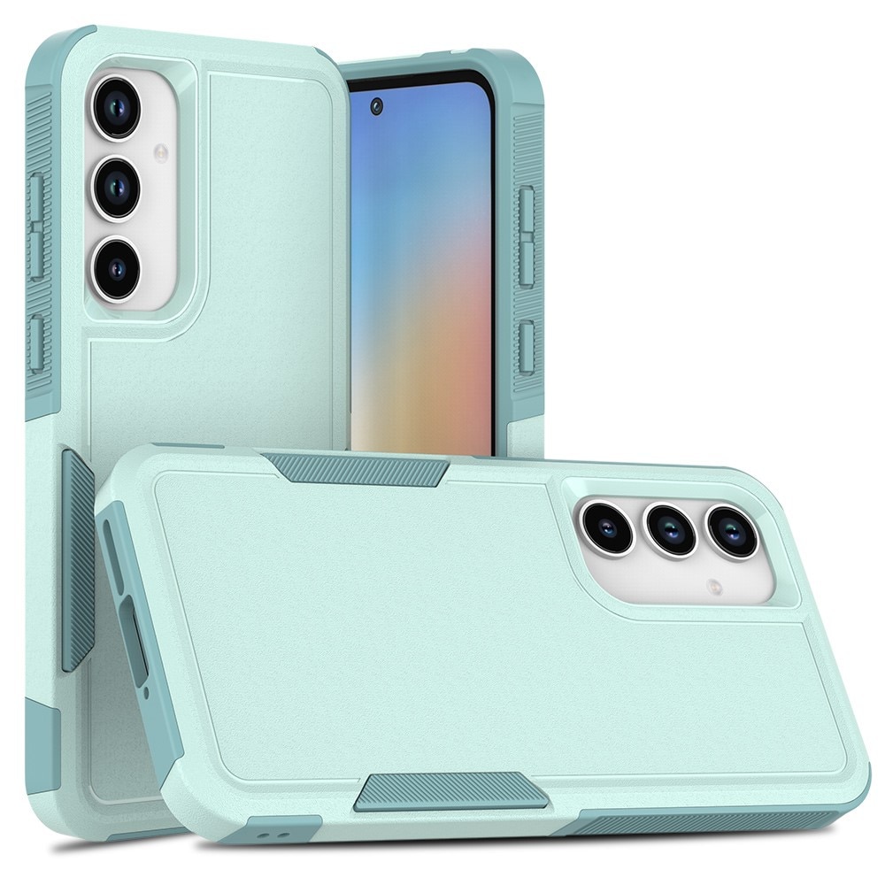 Funda híbrida Off-road Samsung Galaxy A55,  verde menta