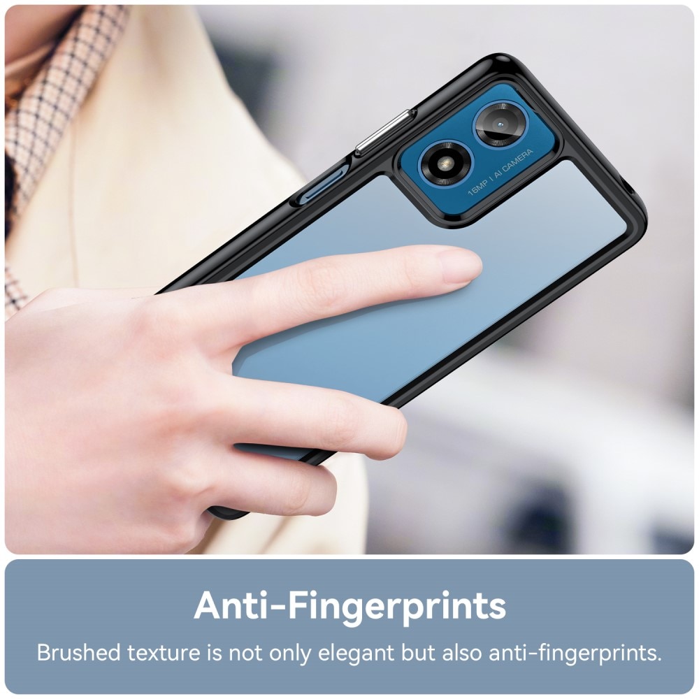 Funda Híbrida Crystal Hybrid Motorola Moto G24 Power negro