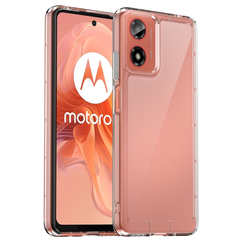 Funda Híbrida Crystal Hybrid Motorola Moto G04 transparente