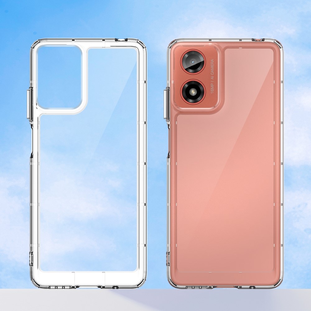 Funda Híbrida Crystal Hybrid Motorola Moto G24 Power transparente