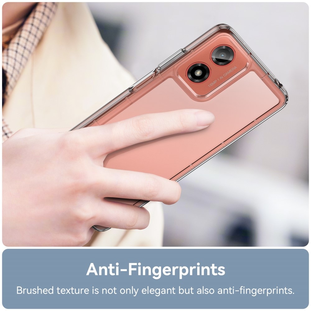Funda Híbrida Crystal Hybrid Motorola Moto G24 Power transparente