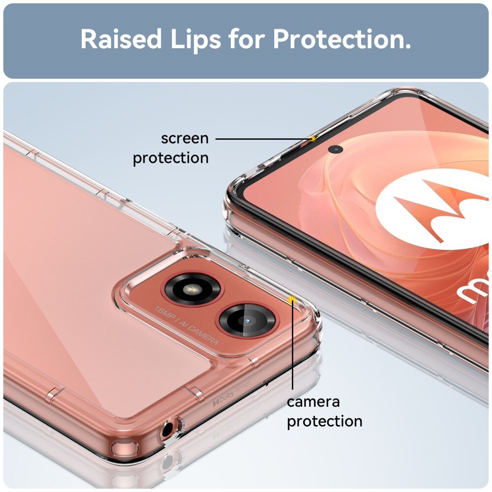 Funda Híbrida Crystal Hybrid Motorola Moto G24 Power transparente