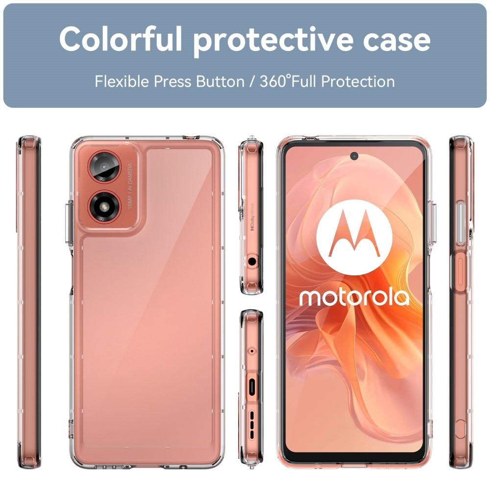 Funda Híbrida Crystal Hybrid Motorola Moto G24 Power transparente