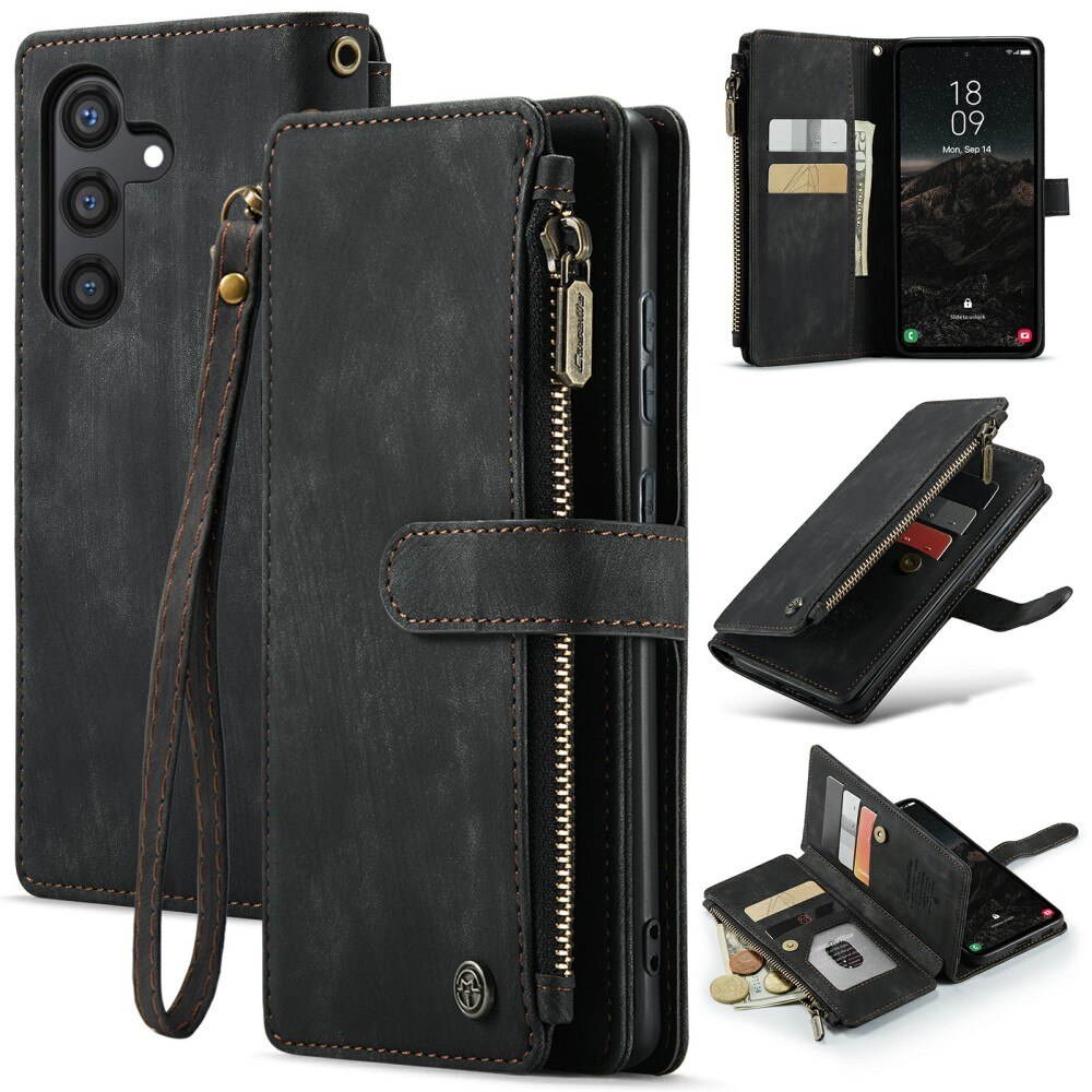 Cartera Zipper Samsung Galaxy S24 Negro